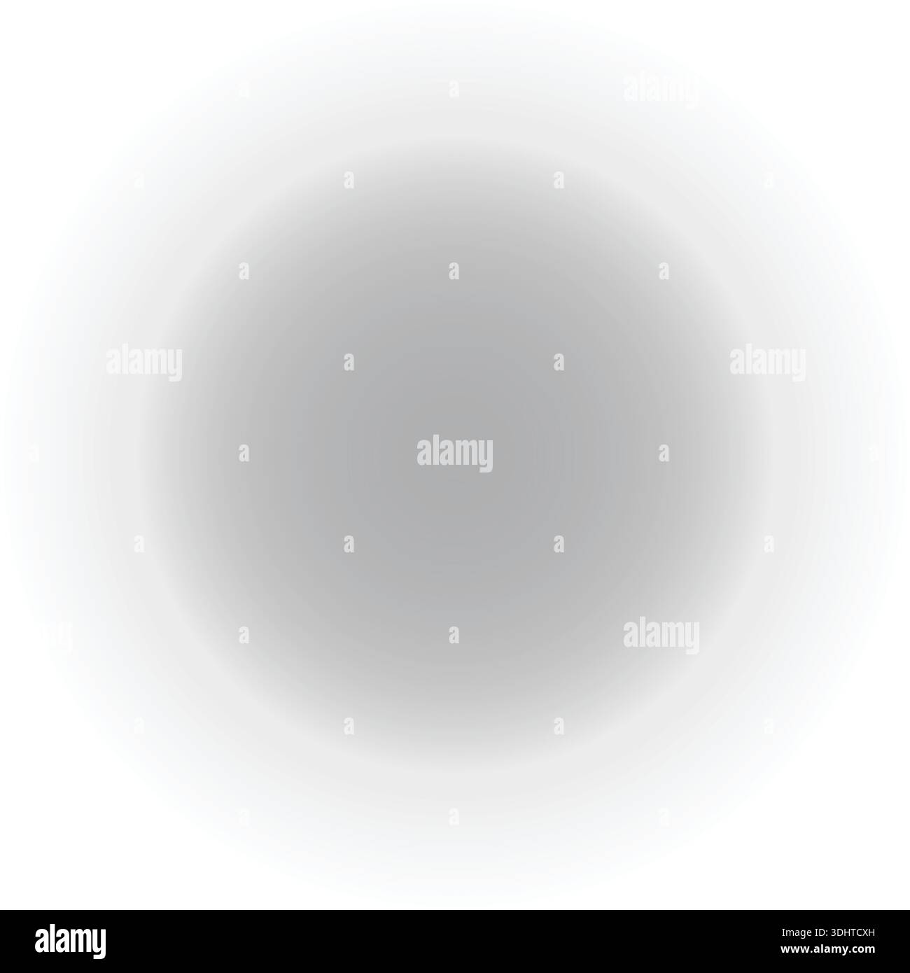 Gray Circle on Black Background  Solid Grey Geometric Shape Minimalist Design Element Stock Vector