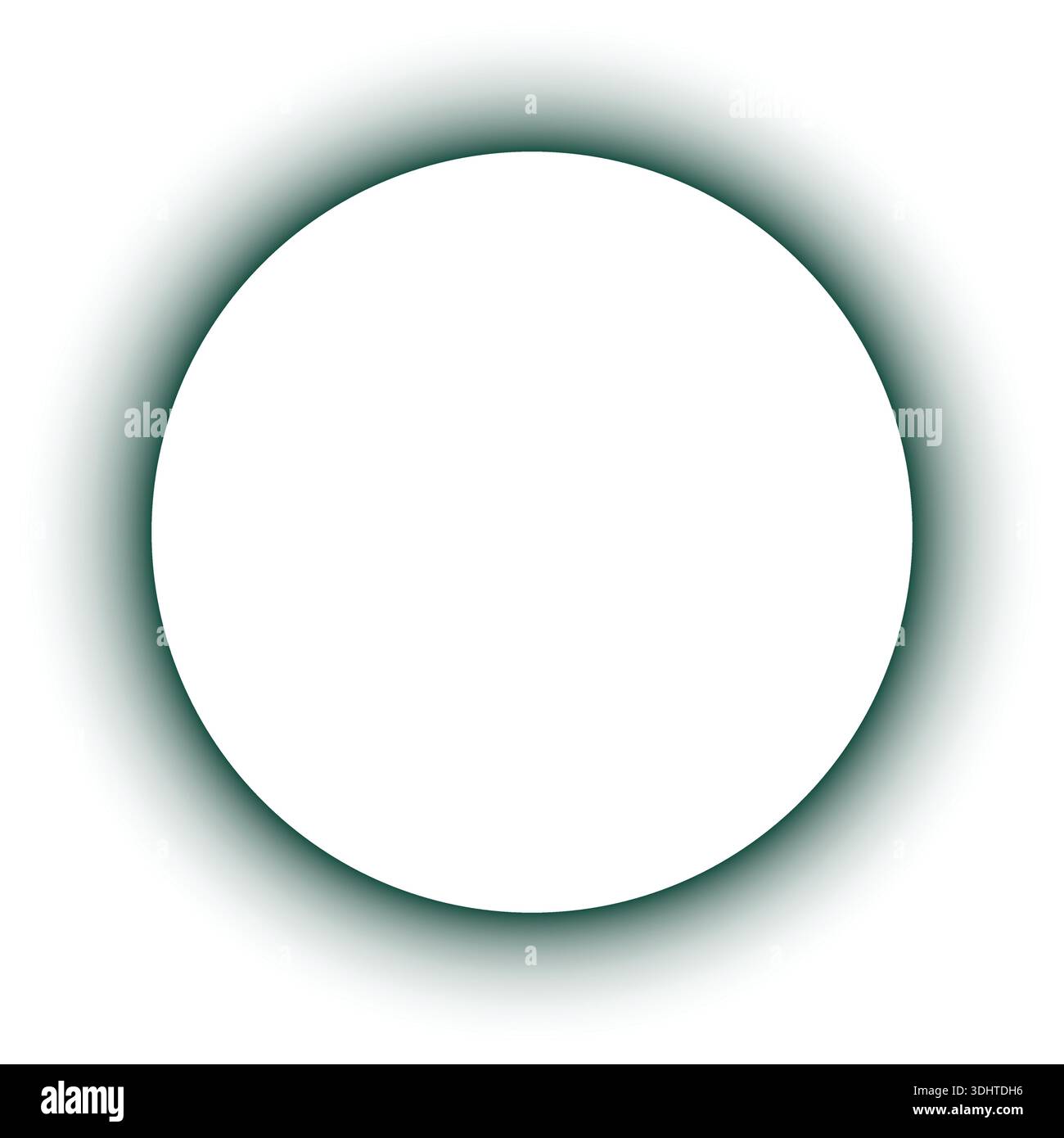 Abstract Dark Circle with Radiant White Gradient Ring Stock Vector