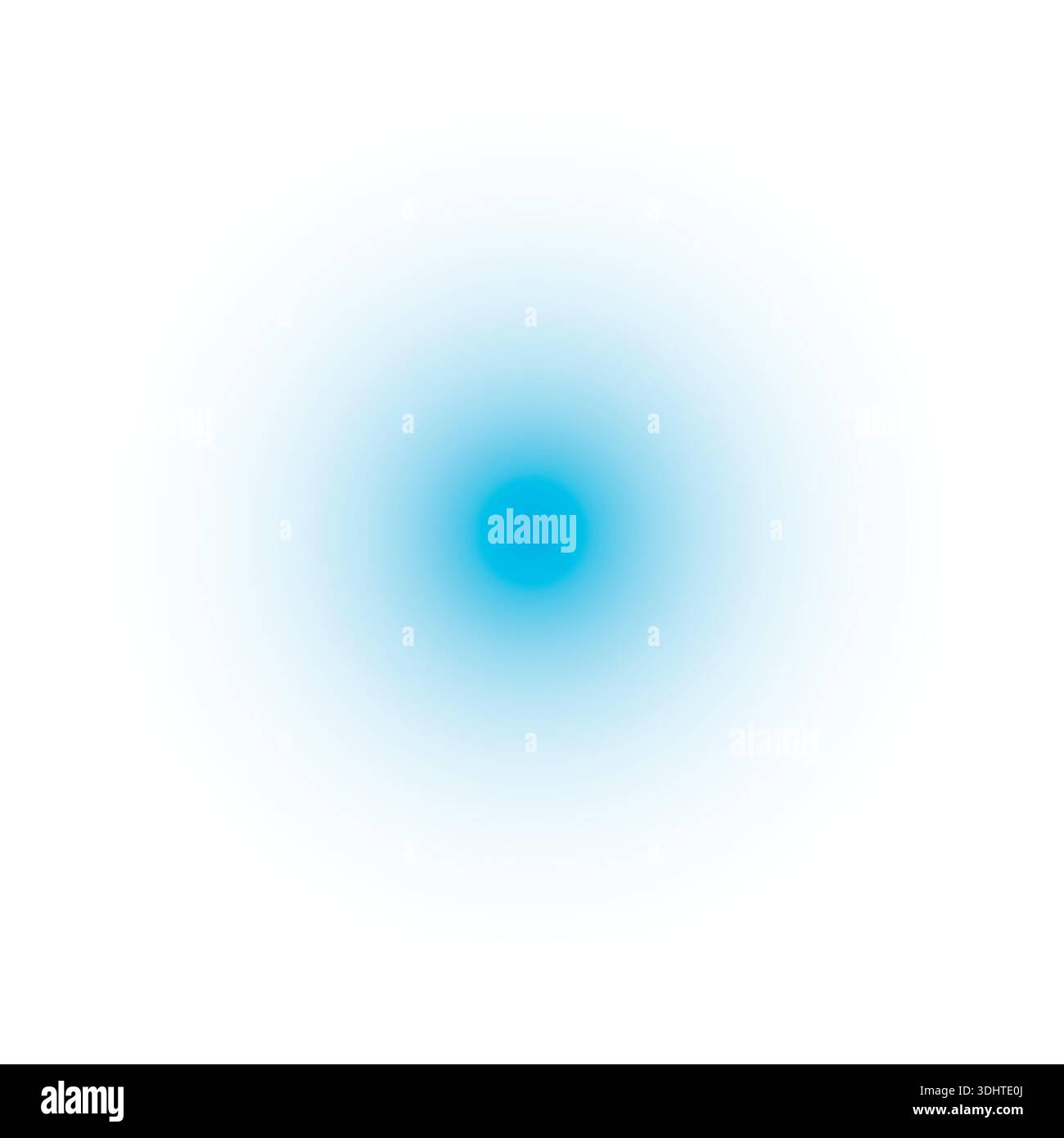 Vibrant Blue Gradient Circle Light on Black Background  Abstract Digital Glow Effect Stock Vector