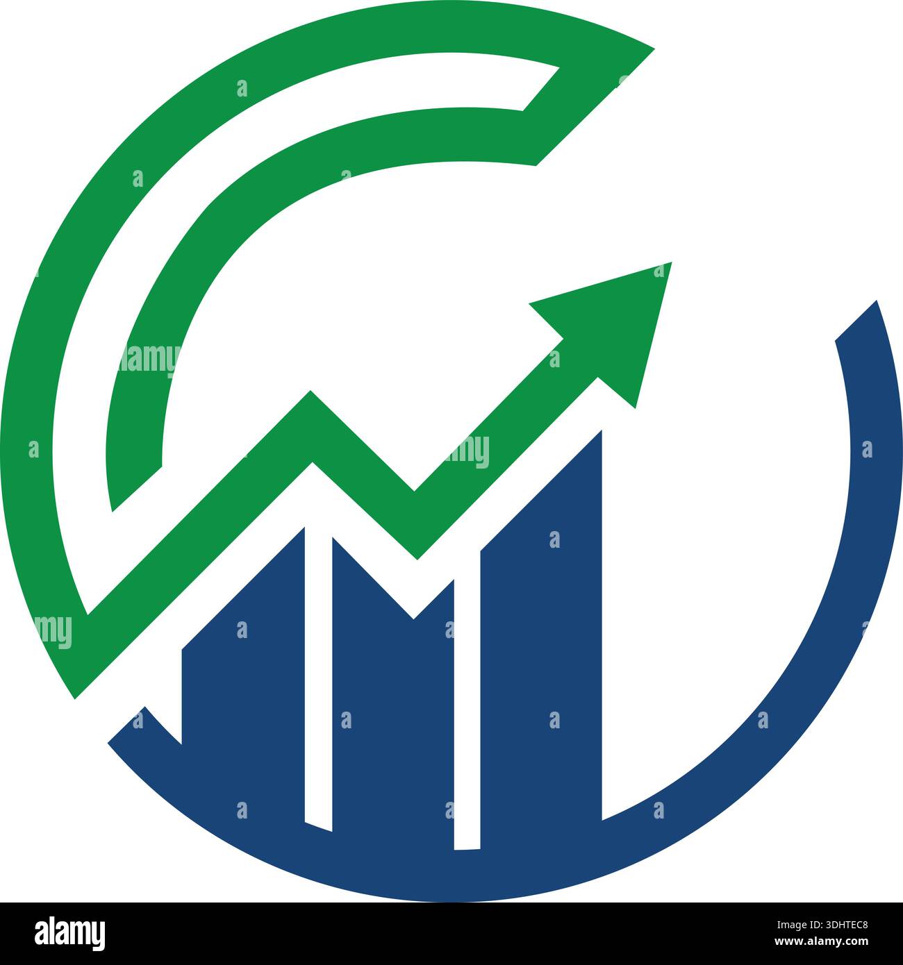 Arrow Stock Exchange Chart Icon Vector Logo Template Illustration Design Vector Stock Vector