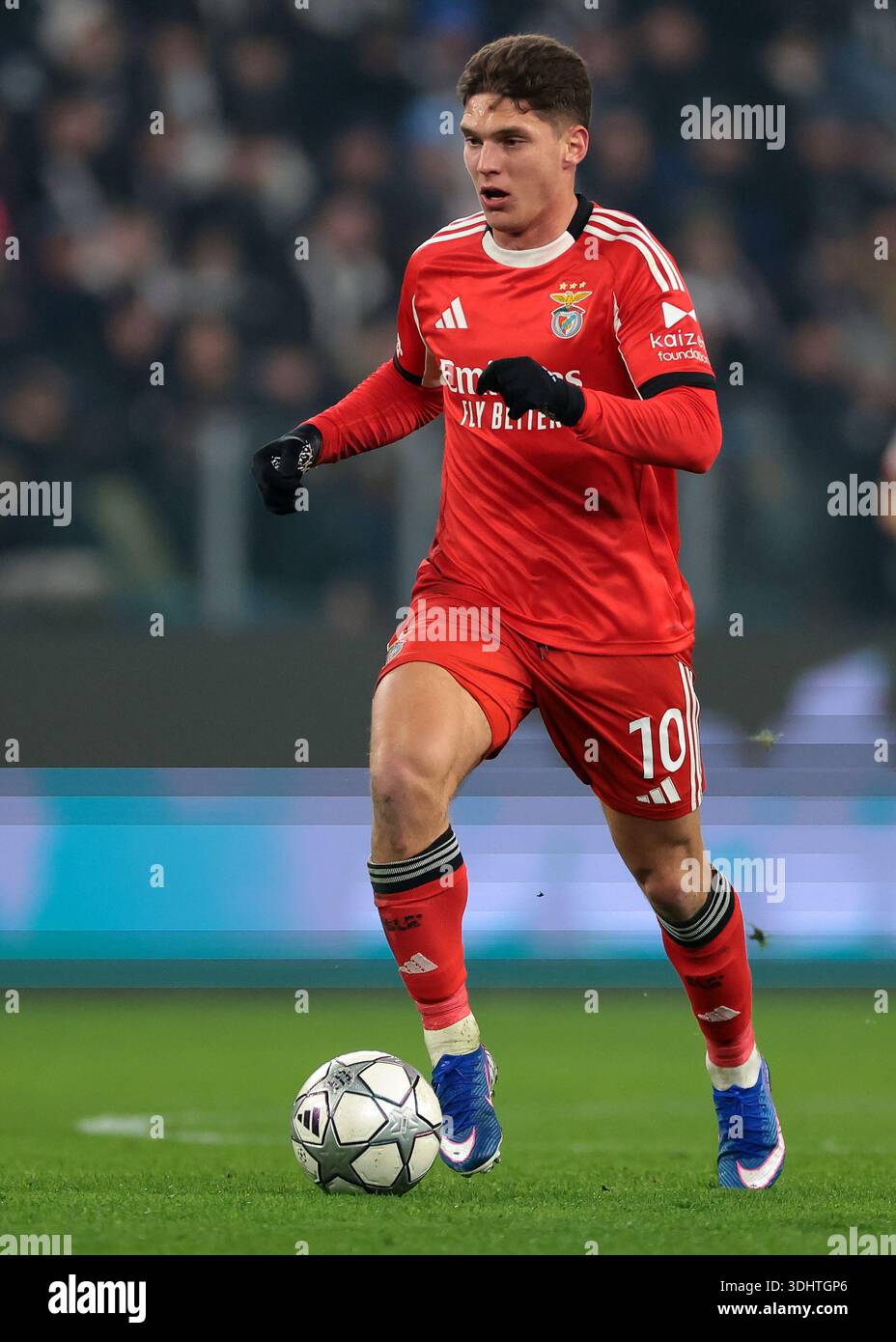 Turin Italy 21st January 2026 Georgiy Sudakov Of SL Benfica During Turin Italy 21st January 2026 Georgiy Sudakov Of Sl Benfica During The Juventus Vs Benfica Uefa Champions League Match At Allianz Stadium Turin Picture Credit Should Read Jonathan Moscrop Sportimage 3DHTGP6