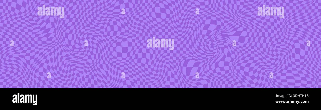 Purple seamless grid background, retro aesthetic vector pattern Stock Vector