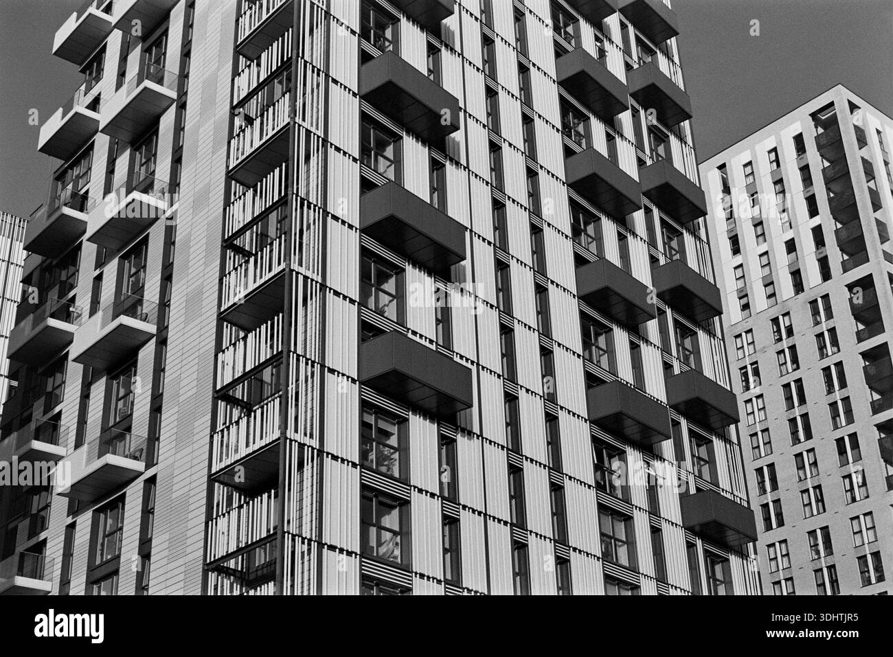 New build apartments Black and White Stock Photos & Images - Alamy