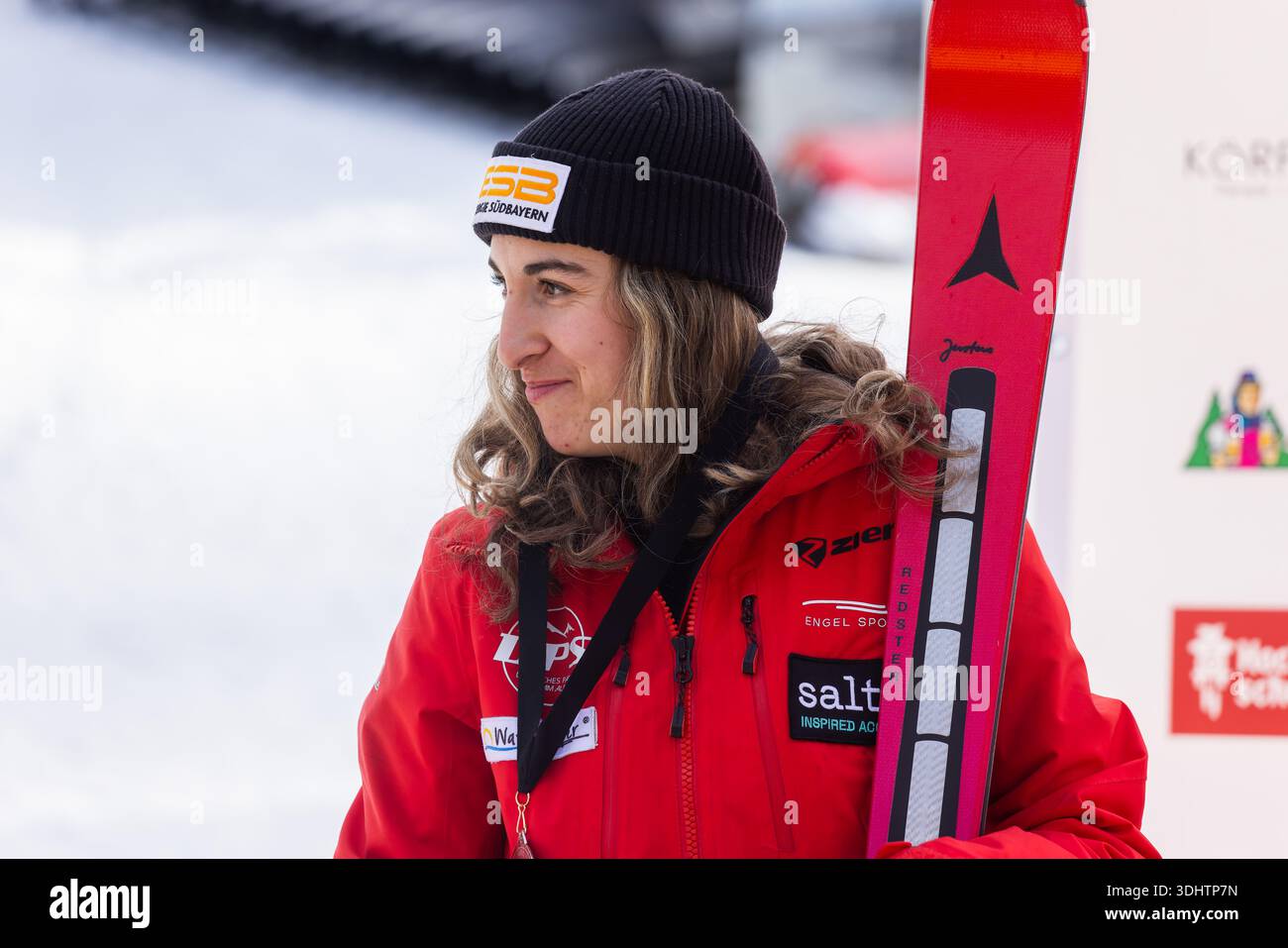 23 January 2026, Baden-Württemberg, Todtnau: Second-placed Anna-Maria ...