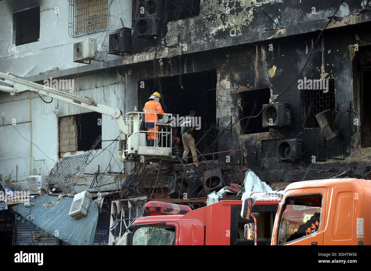 Rescue operation is underway after fire broken out incident at Gul ...