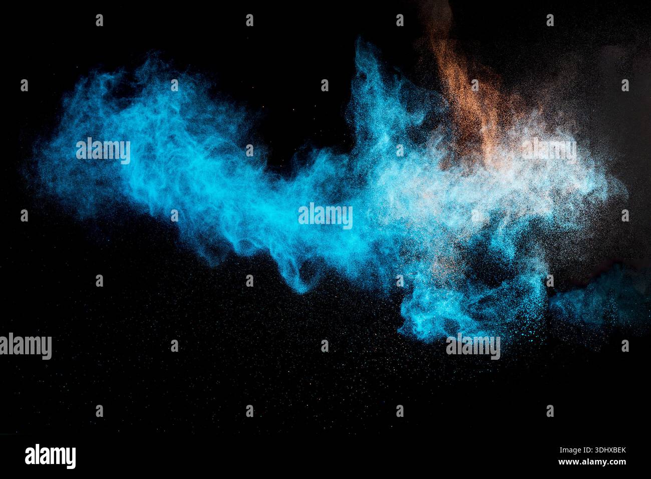 Blue brown powder mixing hi-res stock photography and images - Alamy