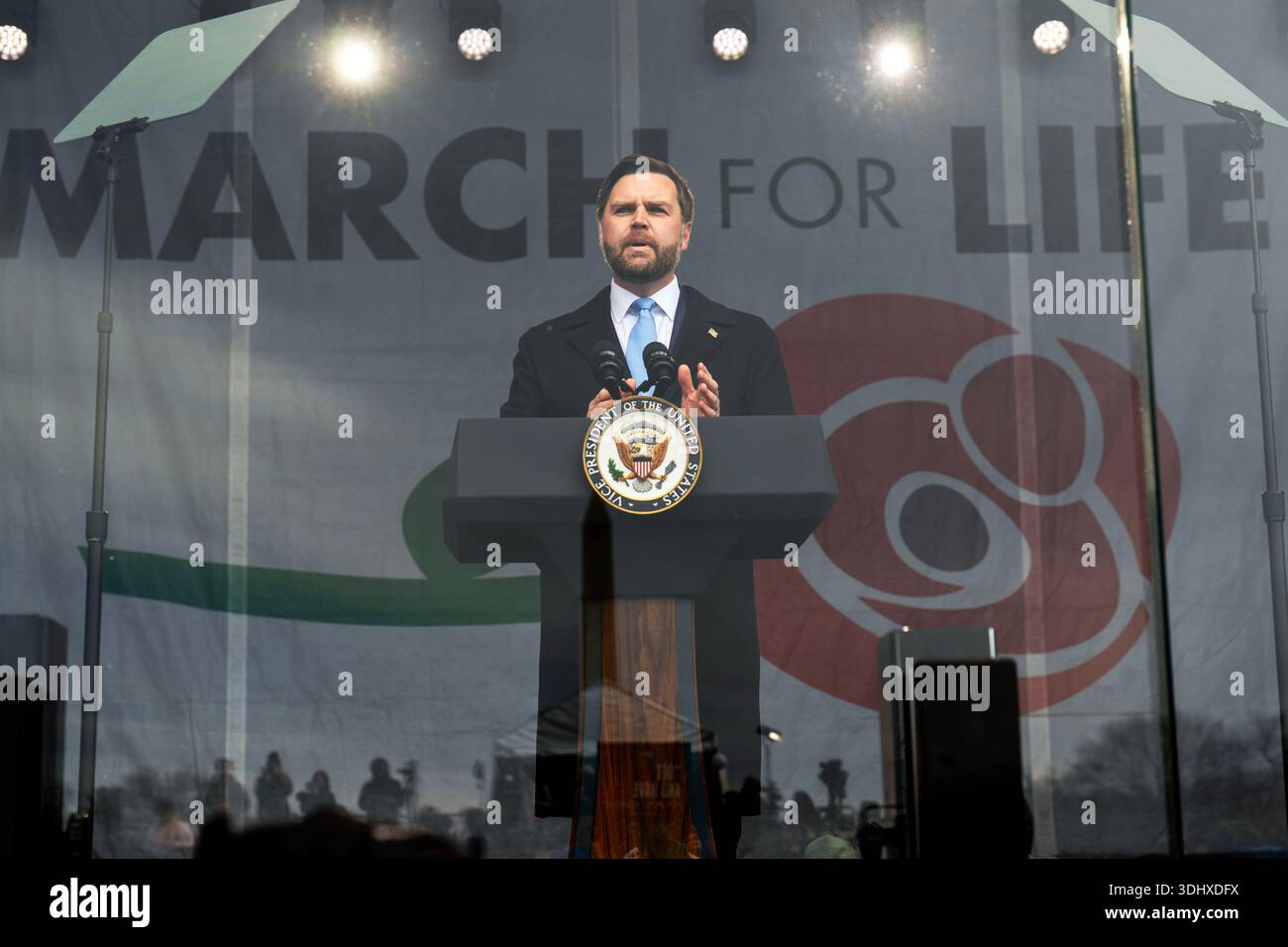 Vice President JD Vance speaks at a rally ahead of the March for Life ...
