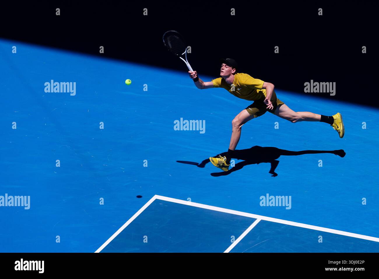 Melbourne, Australia. 24th Jan, 2026. Jannik Sinner (ITA) is in action ...