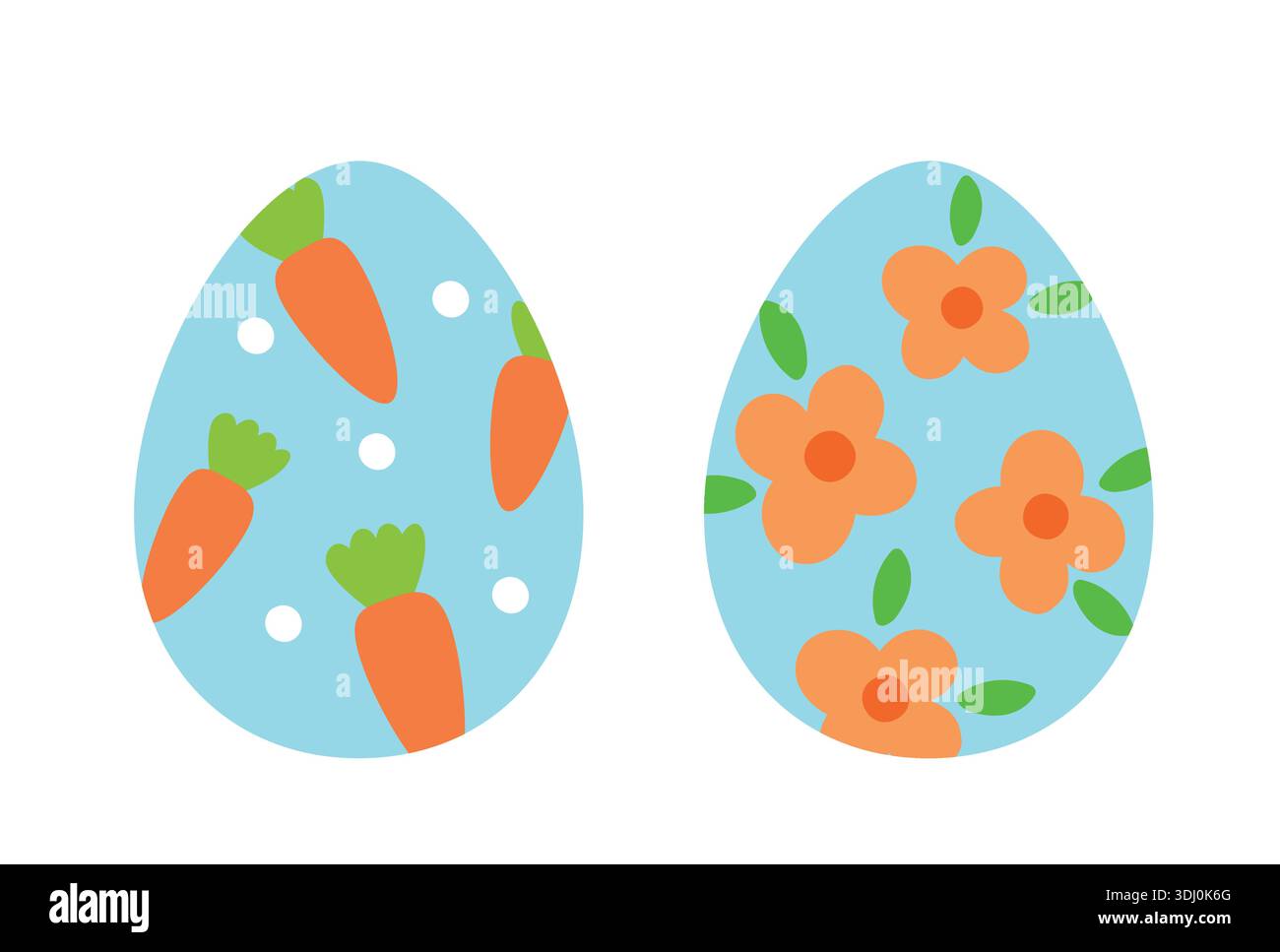 Geometric patterned Easter eggs  clipart set. Colorful Easter eggs flat vector illustration. Spring holiday Easter egg icon collection. Stock Vector
