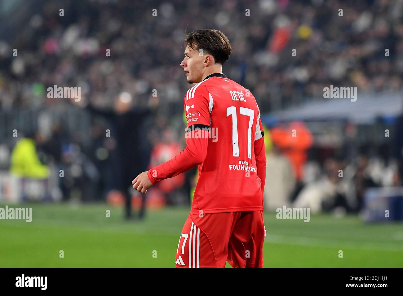 Amar Dedic of SL Benfica during Champions League 2025/26 match between ...