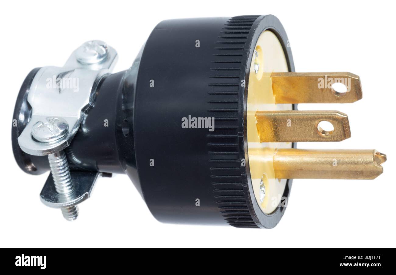 Replacement 110 volt power plug that is heavy duty with a ground ...