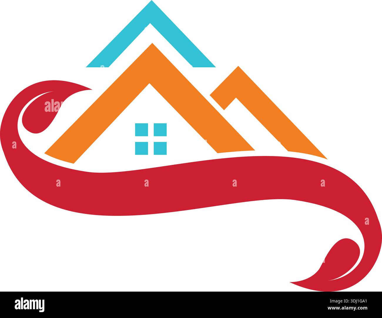 Home Property and construction logo design Stock Vector