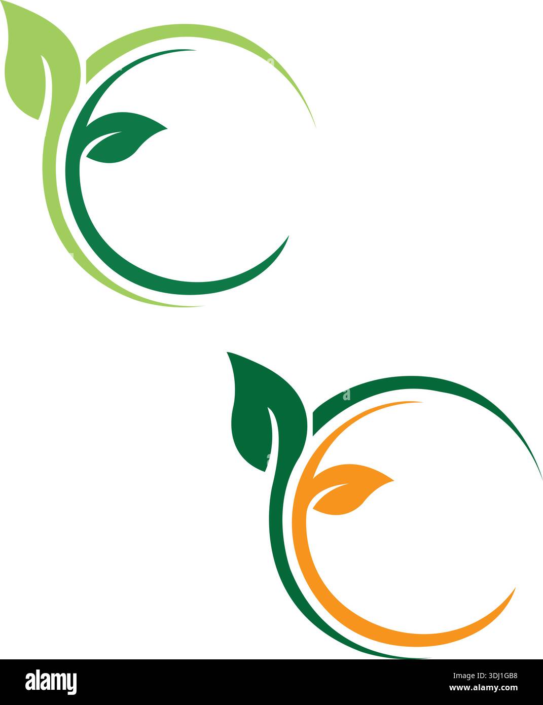 leaf green nature logo and symbol template Vector pro Vector Stock Vector