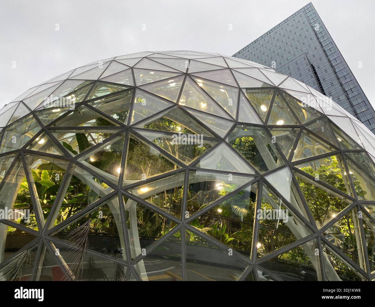 the Spheres at Amazon Headquarters in Seattle, WA - Smartphone Captured Stock Image