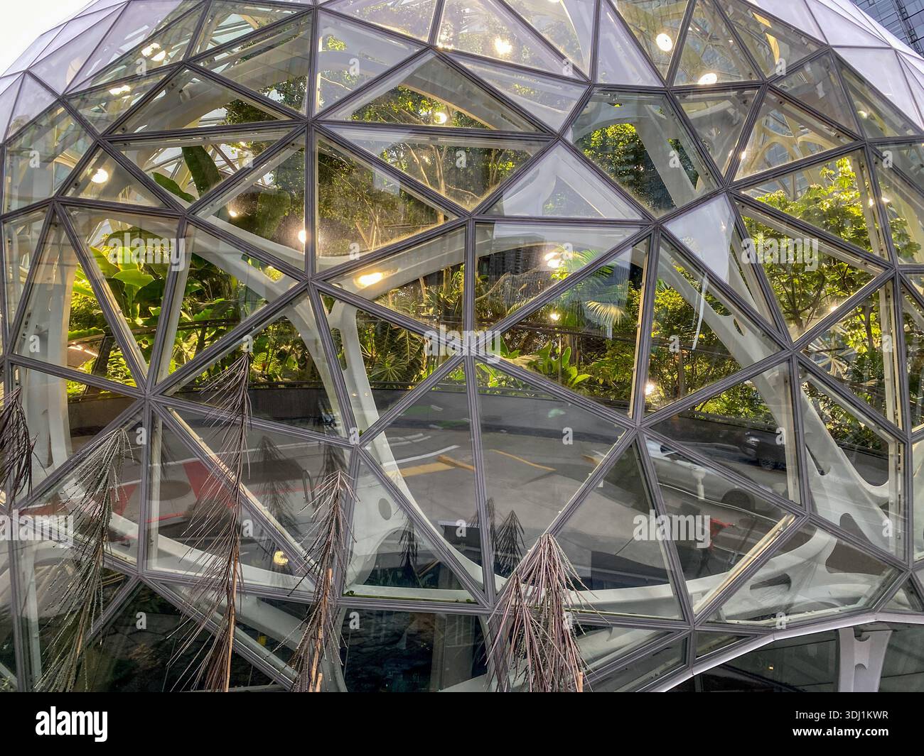 the Spheres at Amazon Headquarters in Seattle, WA - Smartphone Captured Stock Image