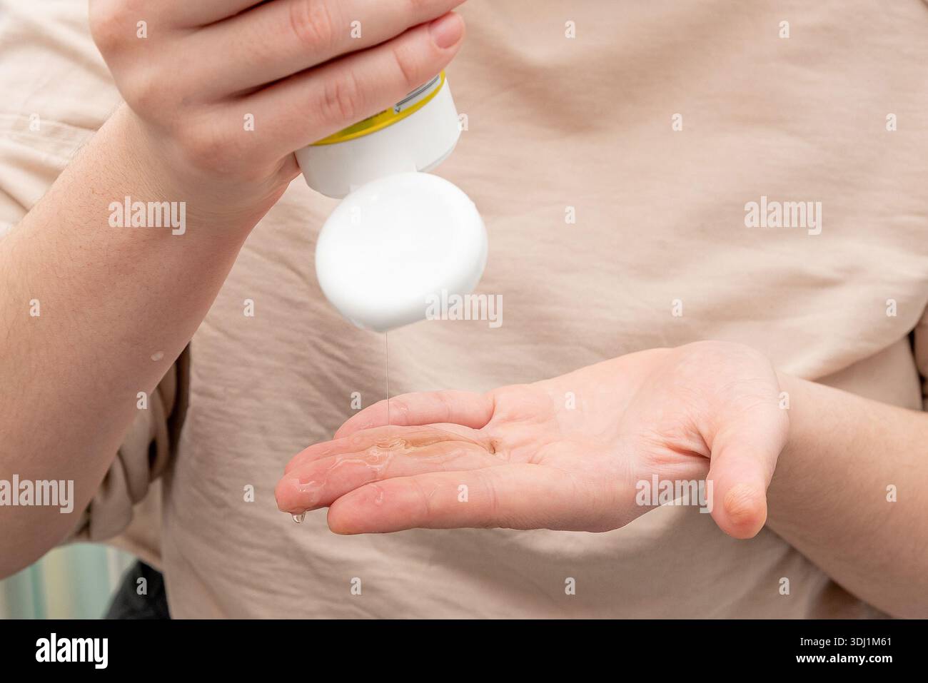 Skin care female face wash hi-res stock photography and images - Alamy