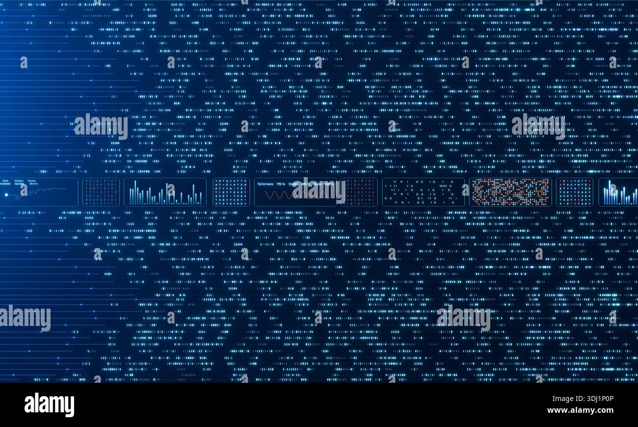 Big data, binary code, encryption, digital user interface, virtual reality concept. Big data, binary code, encryption, digital user interface, virtual reality concept. Futuristic, software configuration, data processing, technology, computer network. img_technology087s01_futuristic_big_data_concept Stock Photo