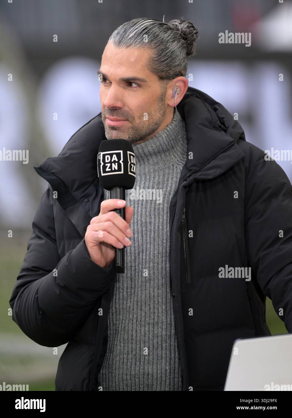 Moderator Daniel Herzog (DAZN) Munich, January 24, 2026, Soccer ...