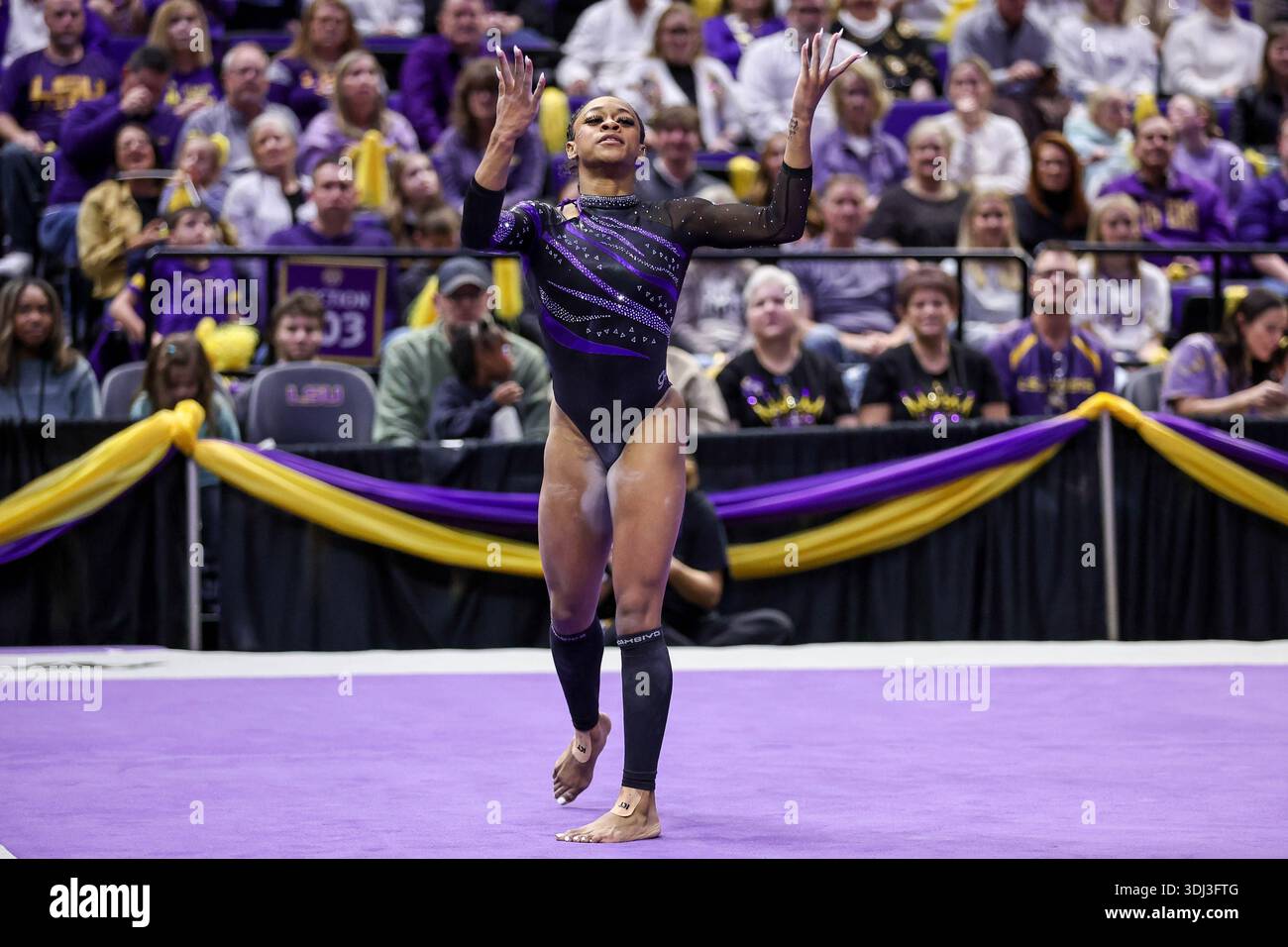 January 23, 2026: LSU's Amari Drayton performs her floor routine during ...