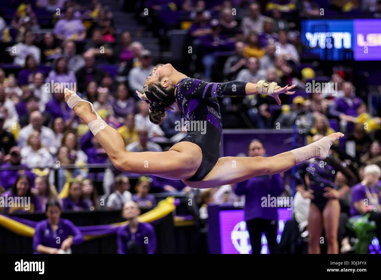 January 23, 2026: LSU's Kailin Chio performs her floor routine during ...