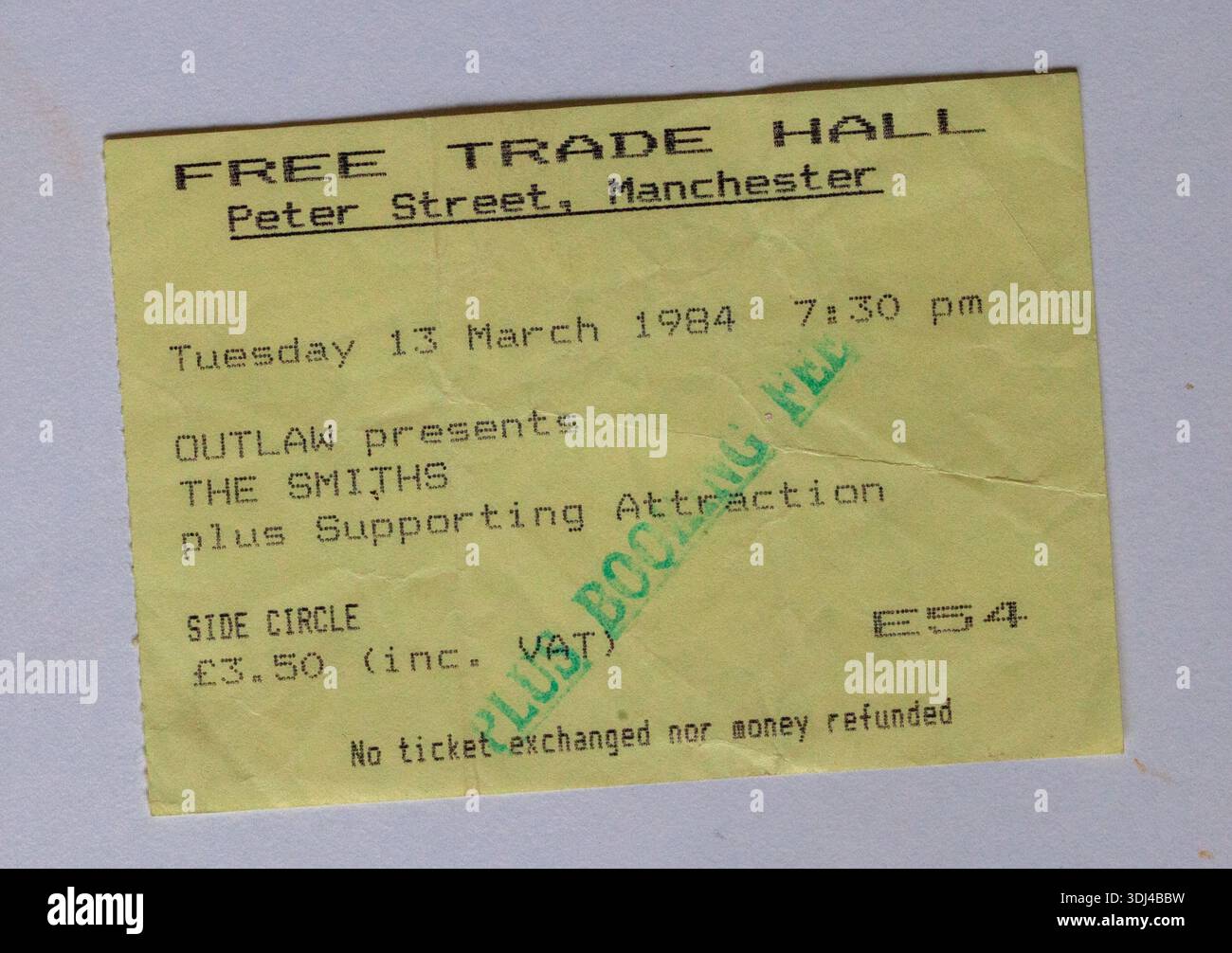 old-1980s-concert-ticket-for-the-smiths-at-the-freetrade-hall