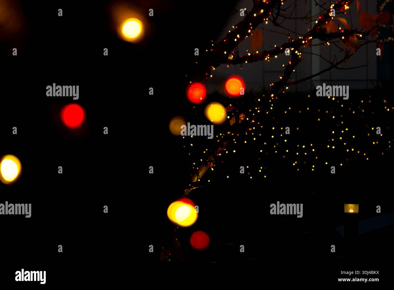 light illumination made of small dots Stock Photo