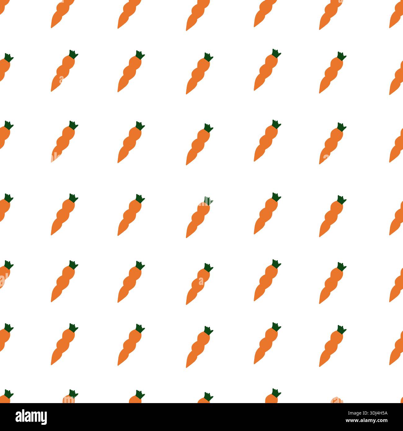 Easter carrots seamless fabric design pattern Stock Vector
