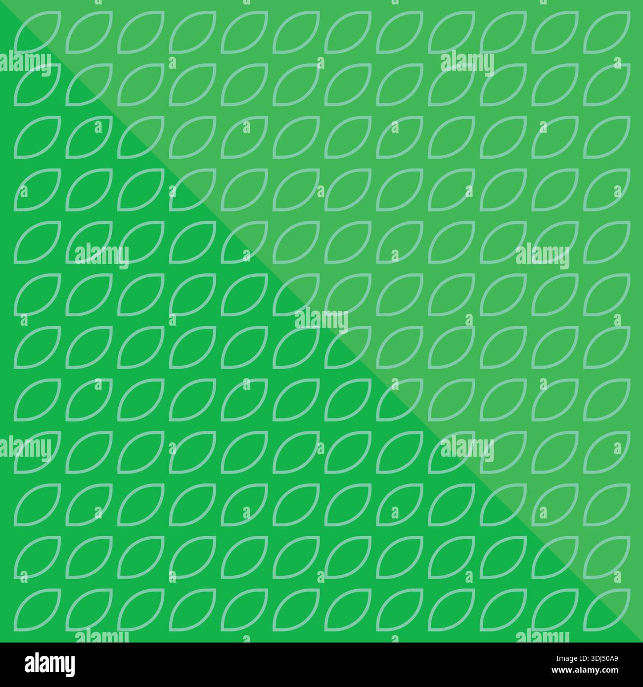 Simple green background with leaf-shaped lines Stock Vector