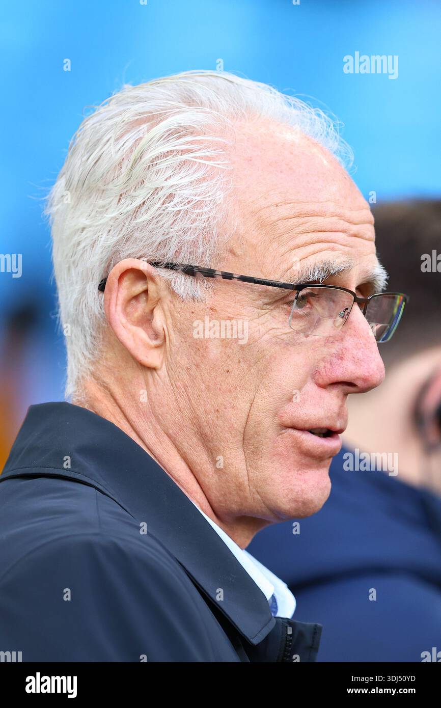 Former Manchester City player Mick McCarthy before the Manchester City ...