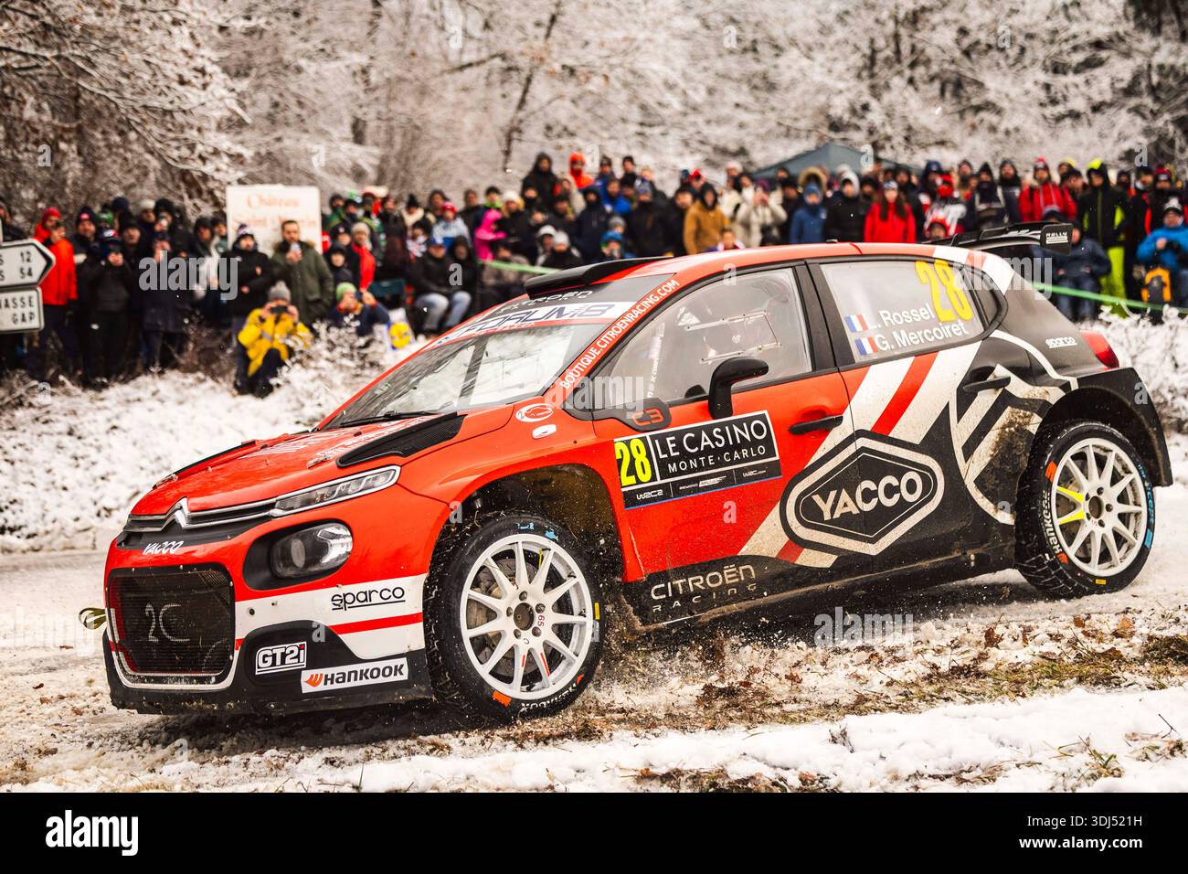 24th January 2026: 28 ROSSEL Léo, MERCOIRET Guillaume, Citroën C3 ...