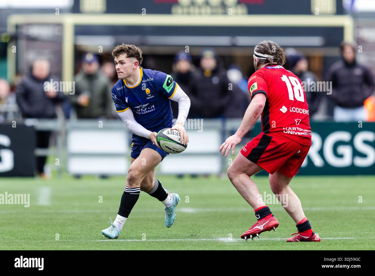 Worcester, England, 24 January 2026 Will Reed of Worcester Warriors ...