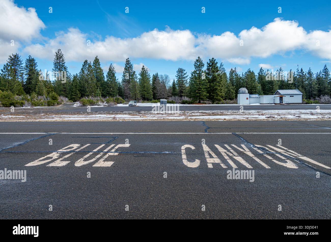 Runway Lettering Blue Canyon-Nyack Airport runway with name lettering and historic ...