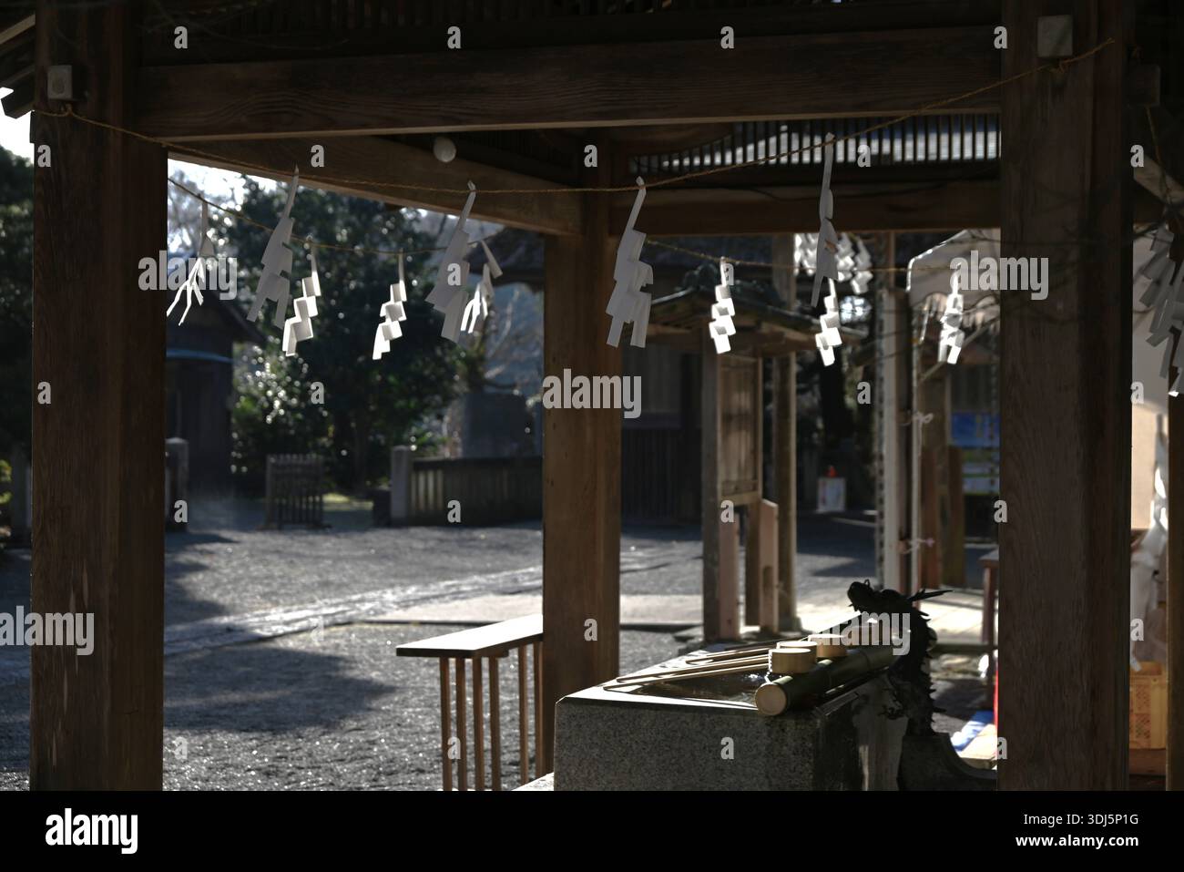 At Japanese shrines, 'Shide' are zigzag-shaped paper hanging ornaments ...