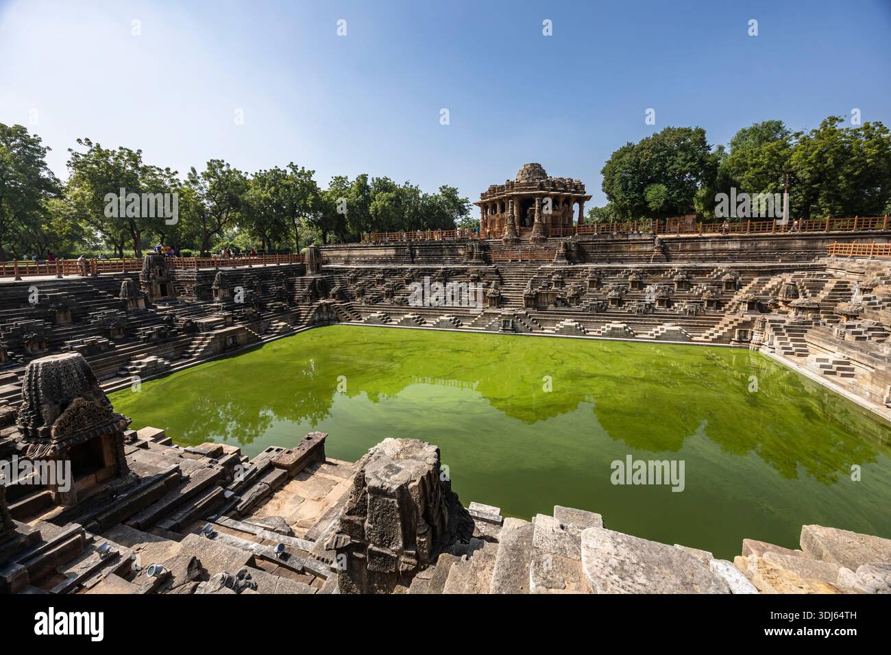 Modhera Sun Temple, Hindu temple complex, Surya Kund(reservoir),  Chaulukya dynasty, Modhera, Gujarat, India, South Asia, Asia Stock Photo