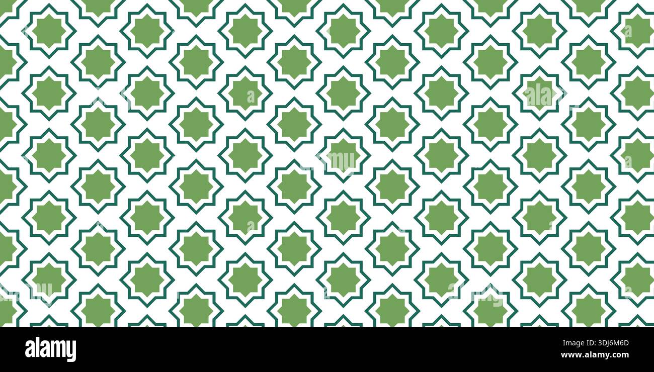 Seamless Islamic geometric star motif pattern background Stock Vector