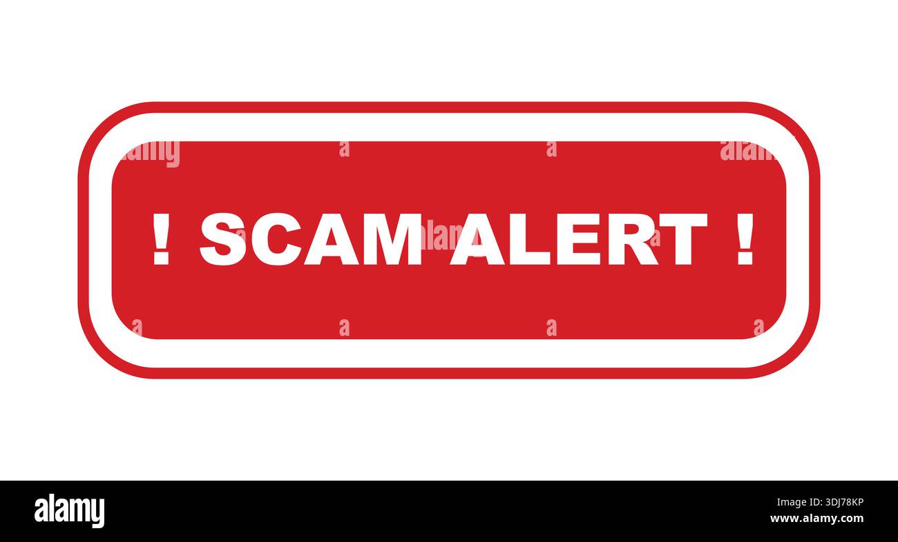 Fraud warning icon. Stock Vector