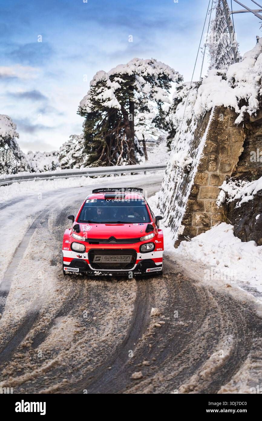 Pablo Roche 29 SARRAZIN Pablo, ROCHE Yannick, Citroën C3 Rally2, action during the ...