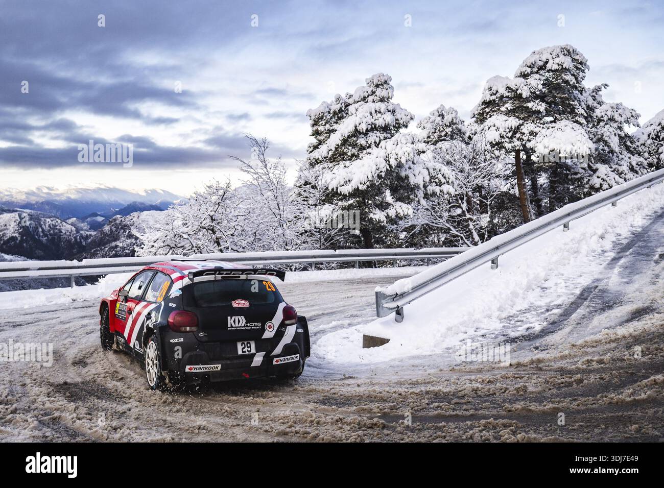 Pablo Roche 29 SARRAZIN Pablo, ROCHE Yannick, Citroen C3 Rally2, action during the ...