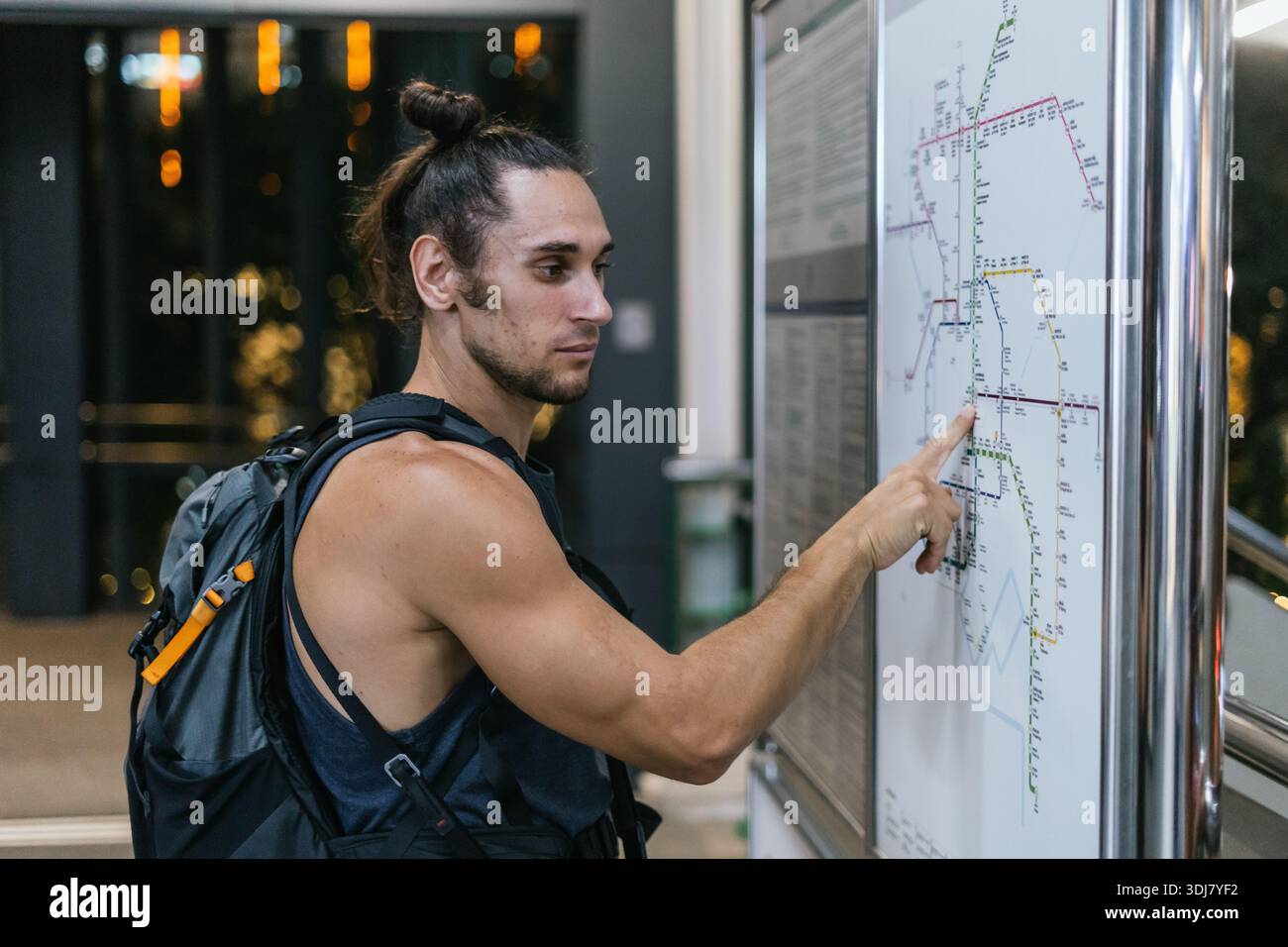 Navigate Man Transport network map hi-res stock photography and images - Alamy