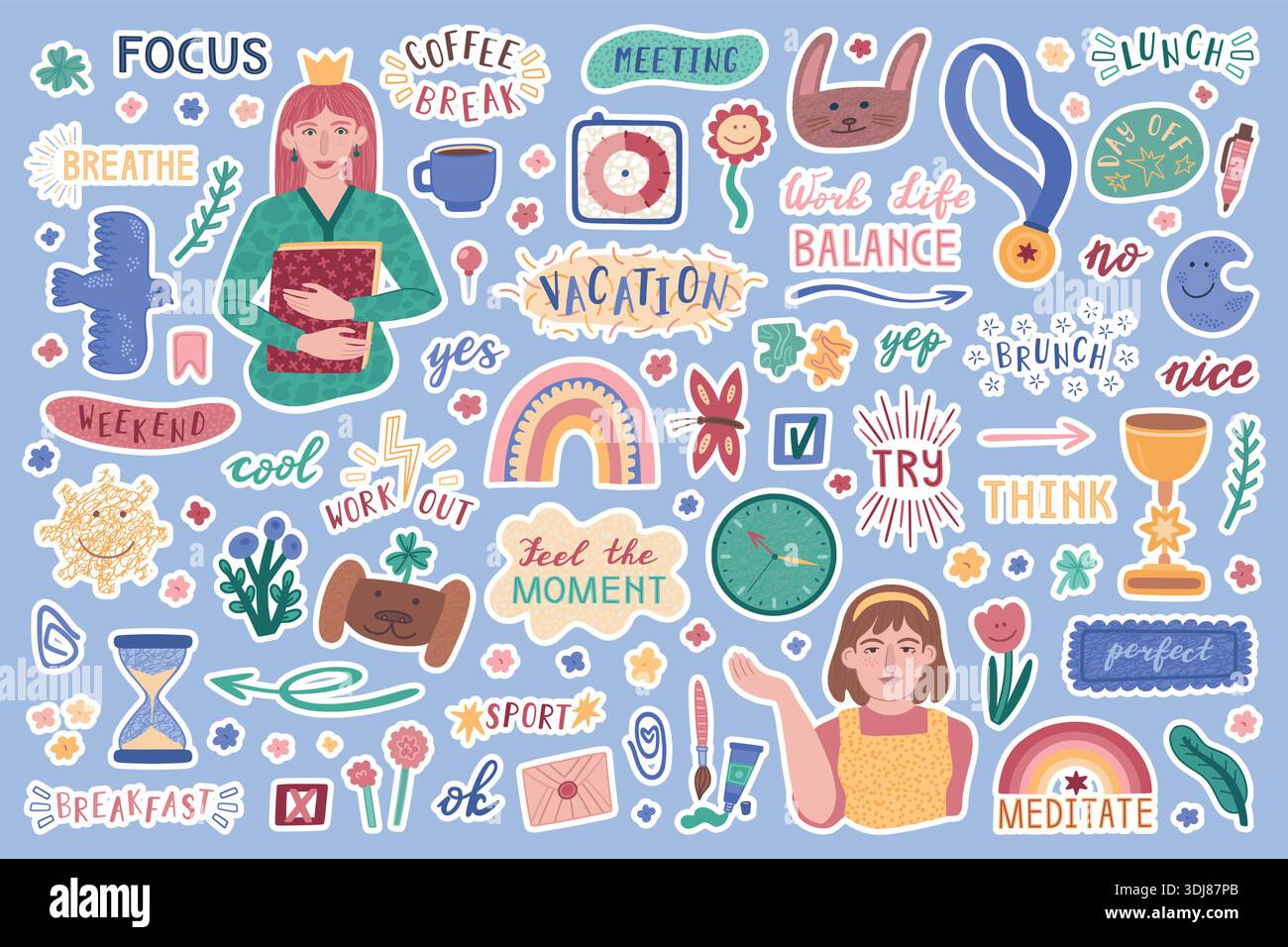Journal stickers hi-res stock photography and images - Alamy