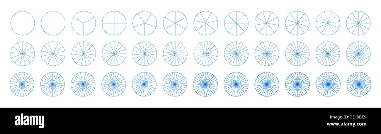 Segmented Numbers Design Dimensions Number 12 1 18 Stock Vector Images - Alamy