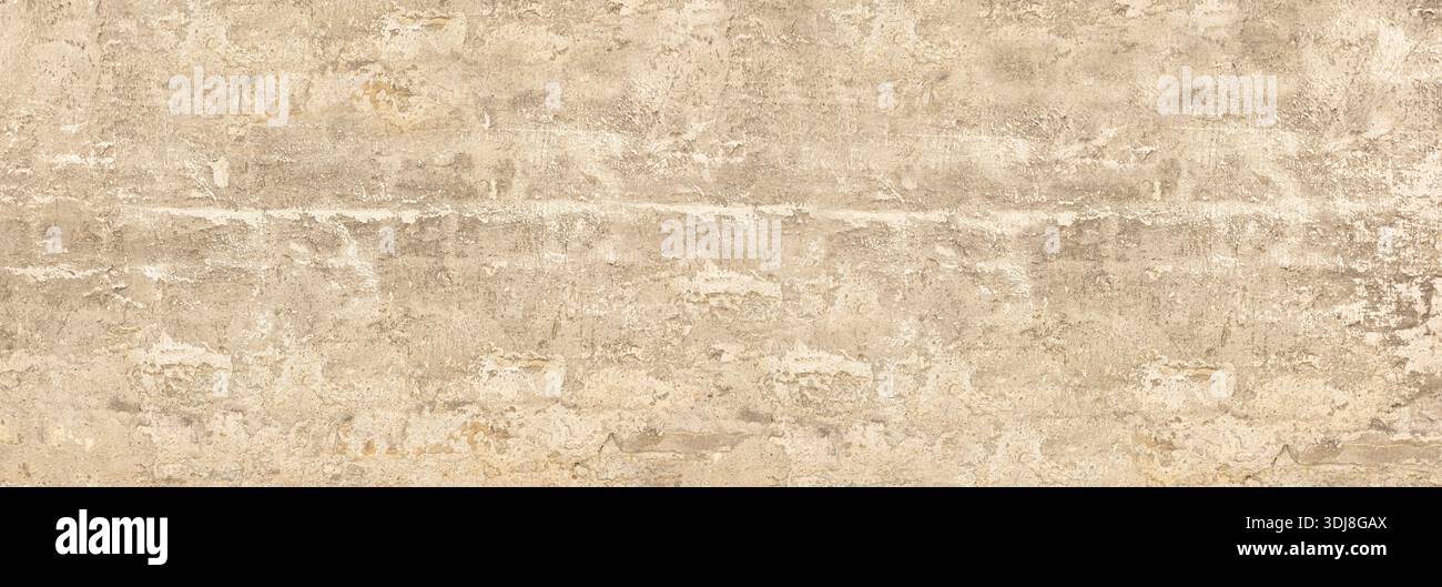 Beige concrete wall surface featuring rough texture and abstract pattern Stock Photo