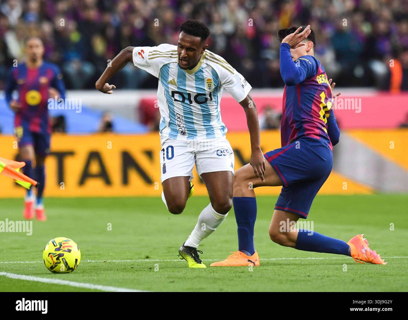 Spanish La Liga EA Sports soccer match FC Barcelona vs Real Oviedo at ...