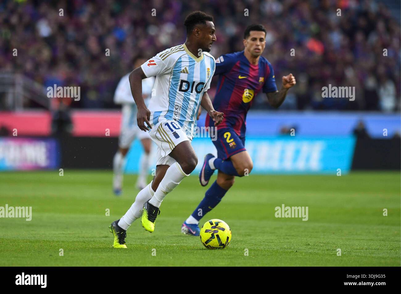 Spanish La Liga EA Sports soccer match FC Barcelona vs Real Oviedo at ...