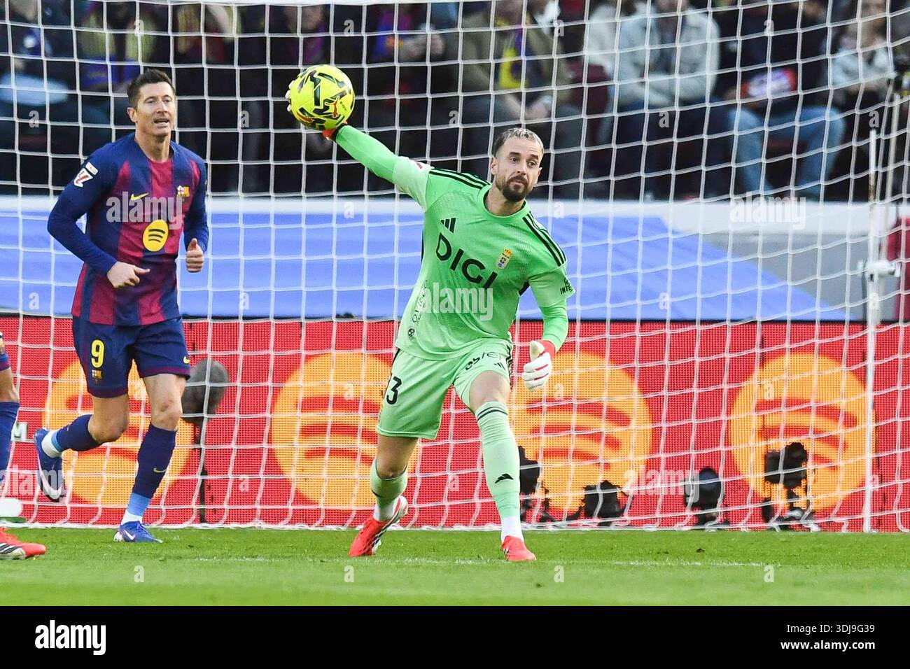Spanish La Liga EA Sports soccer match FC Barcelona vs Real Oviedo at ...