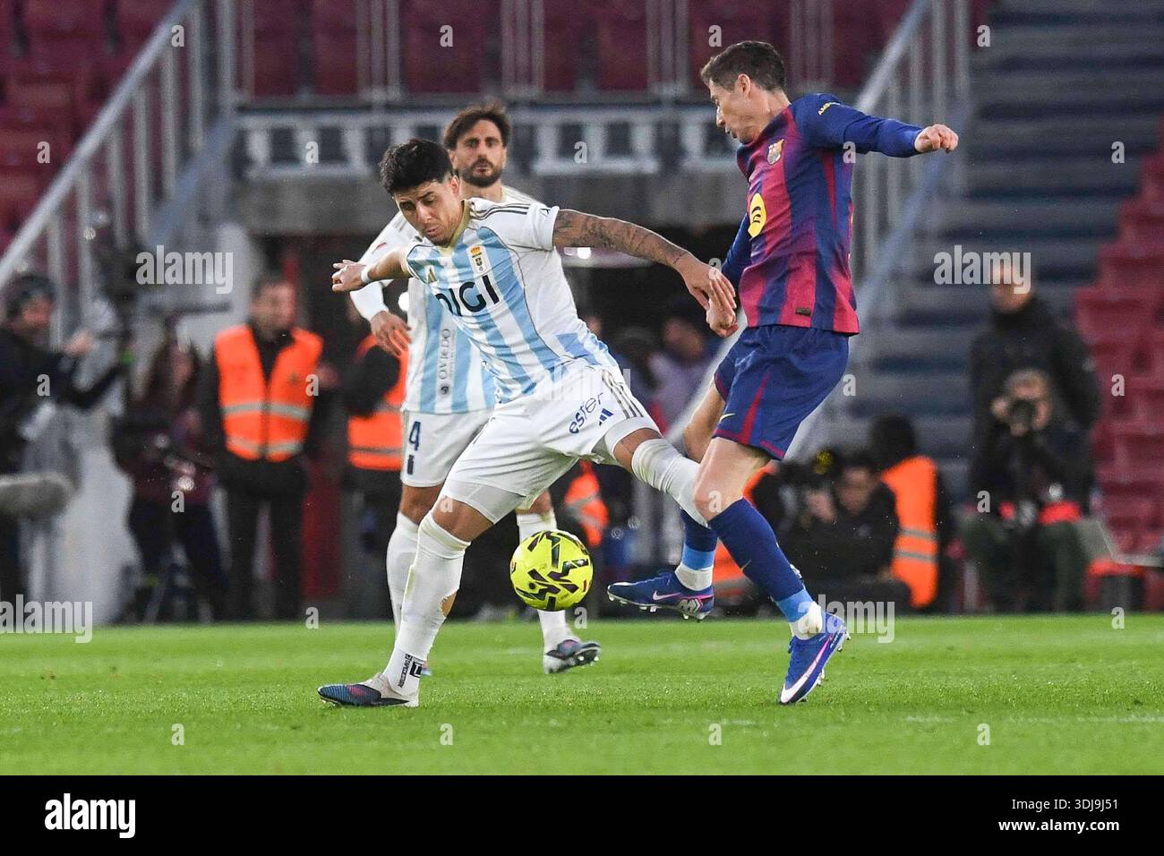 Spanish La Liga EA Sports soccer match FC Barcelona vs Real Oviedo at ...