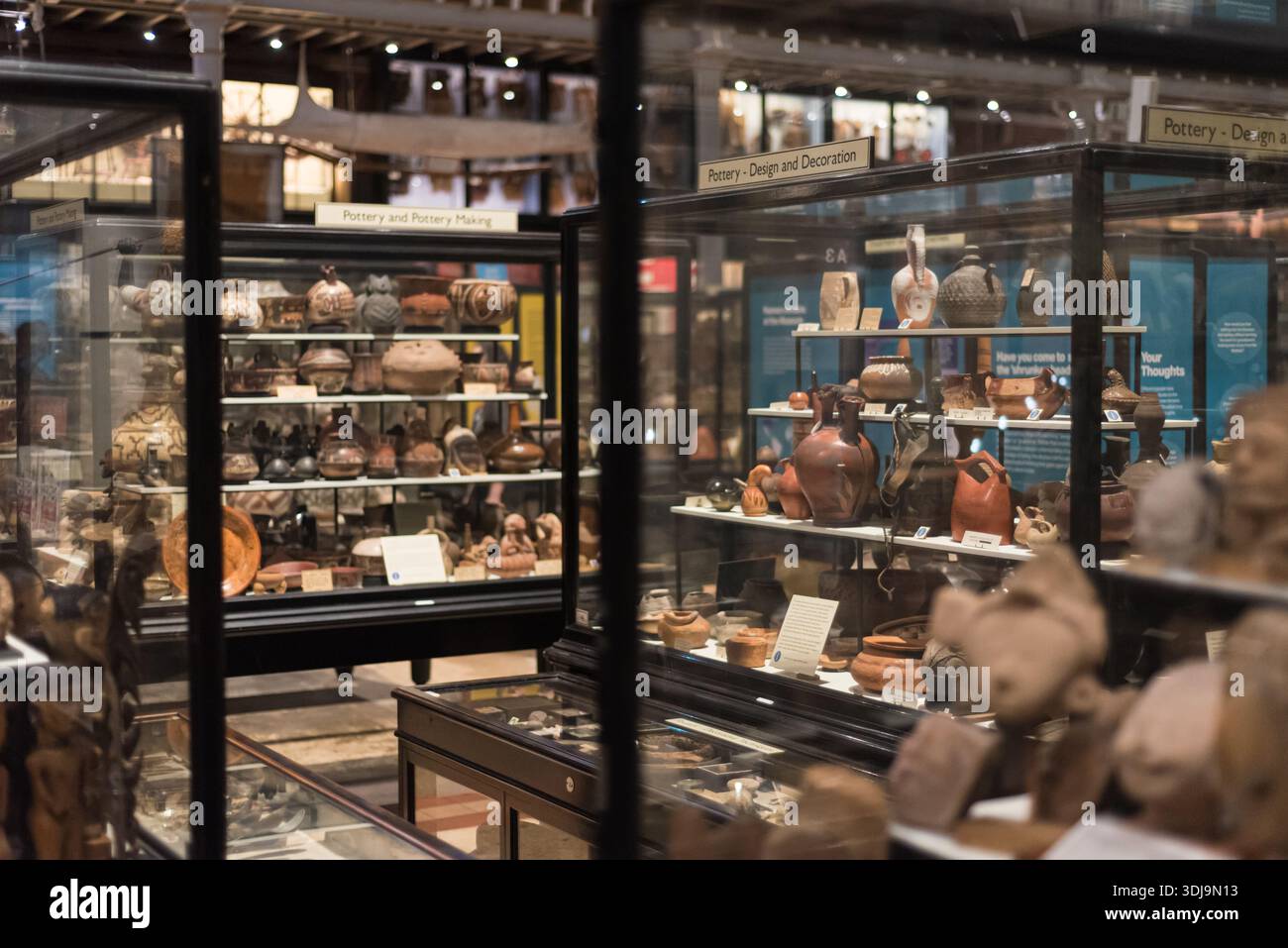 Pottery Pitt Rivers Pottery collection on display in the Pitt Rivers Museum, Oxford ...