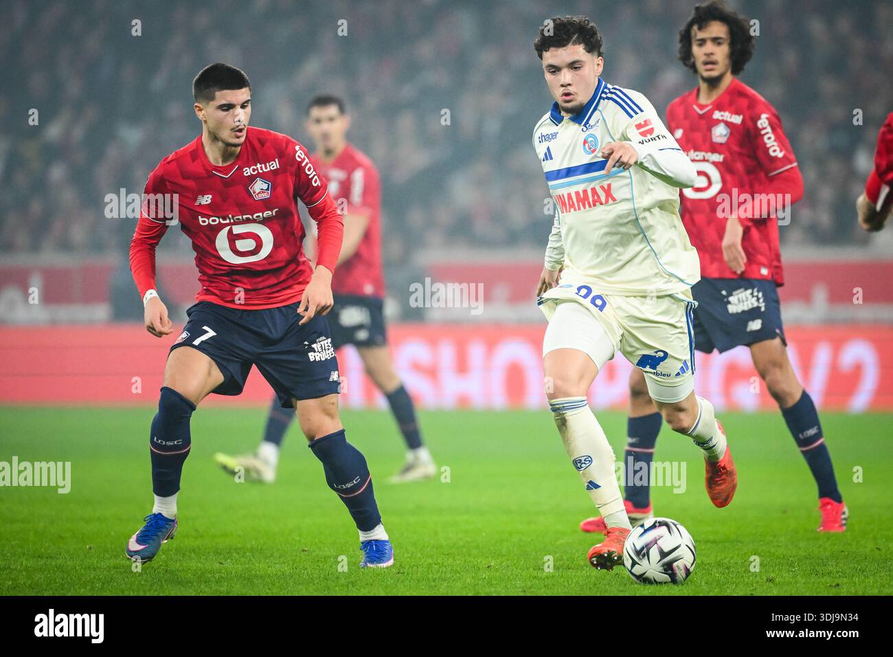 Matias FERNANDEZ PARDO Of Lille And Samir EL MOURABET Of Strasbourg matias-fernandez-pardo-of-lille-and-samir-el-mourabet-of-strasbourg