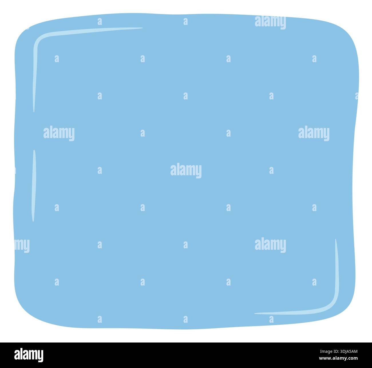 Hand Drawn Fluid Square Sticker Patch Stock Vector