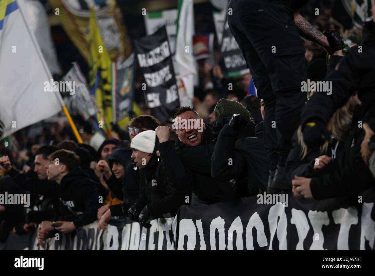 Juve fans celebrate goal of Juventus at the Serie A, Matchday 22 ...